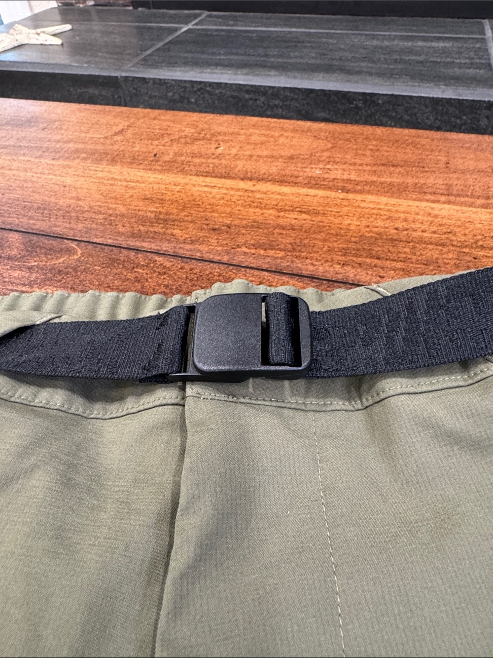 adidas Terrex Olive Green Outdoor Hybrid Shorts - Picture 4 of 10